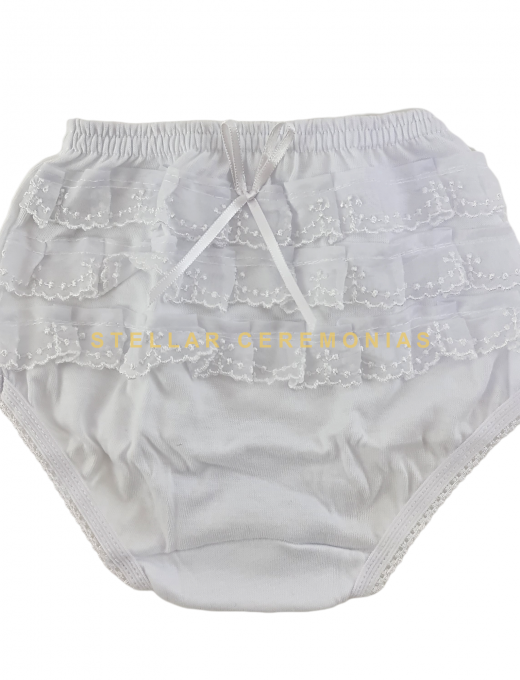 PANTALETA OLANES BLANCO
