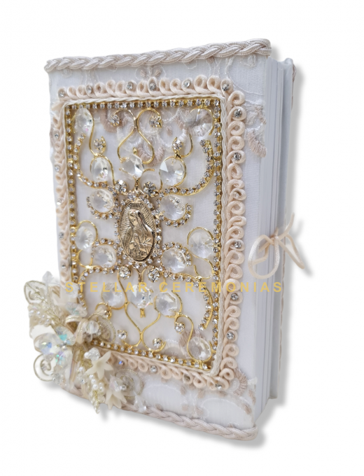 BIBLIA BODA 13 BEIGE ORO