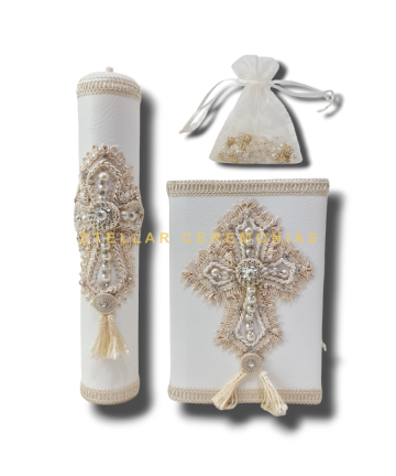 JUEGO PRIMERA COMUNIÓN NIÑO ST-38 BEIGE