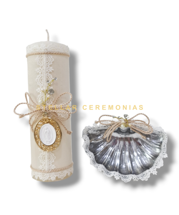 JUEGO BAUTISMO ST-65 BEIGE