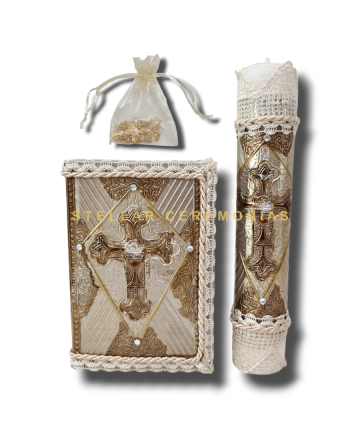 JUEGO PRIMERA COMUNIÓN NIÑO MP-01 ORO