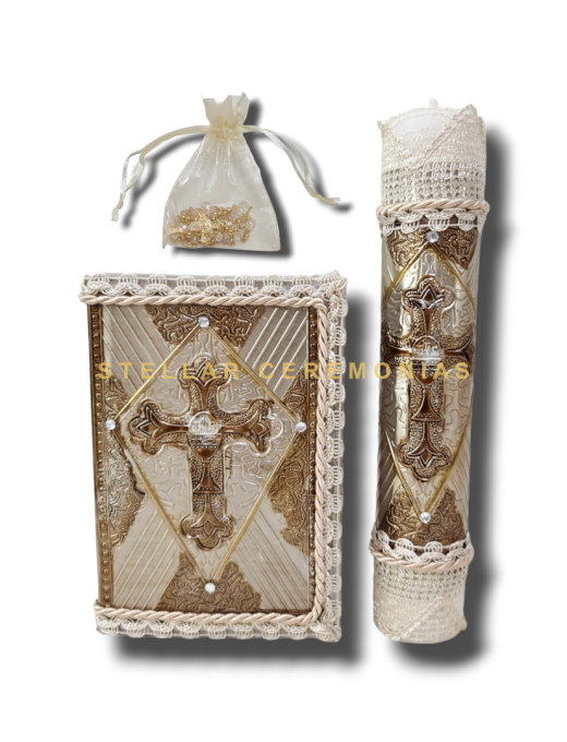 JUEGO PRIMERA COMUNIÓN NIÑO MP-01 ORO