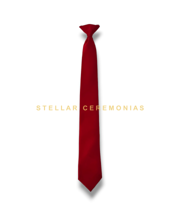 CORBATA JUVENIL LISA ROJO AM