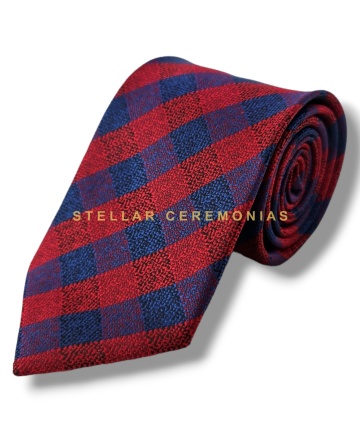 CORBATA CABALLERO AM-59 AZUL ROJO