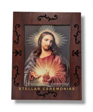 ESTUCHE MADERA 38 SAGRADO CORAZÓN