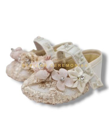 ZAPATO BAUTISMO AGA-03 BEIGE