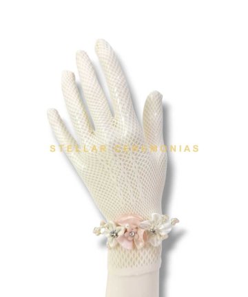 GUANTES MALLA 07 MARFIL
