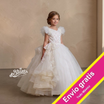 VESTIDO PRIMERA COMUNIÓN 5104 MARFIL