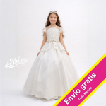 VESTIDO PRIMERA COMUNIÓN 5101 MARFIL