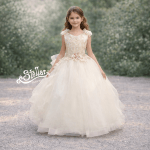 VESTIDO PRIMERA COMUNIÓN 5109 BEIGE